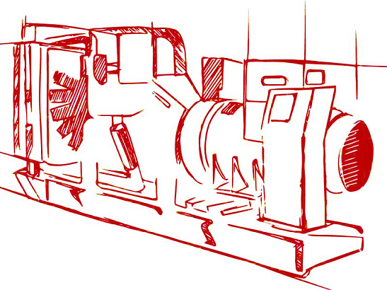 Высоковольтная ДГУ 2400 кВт 10,5 кВ двигатель Baudouin